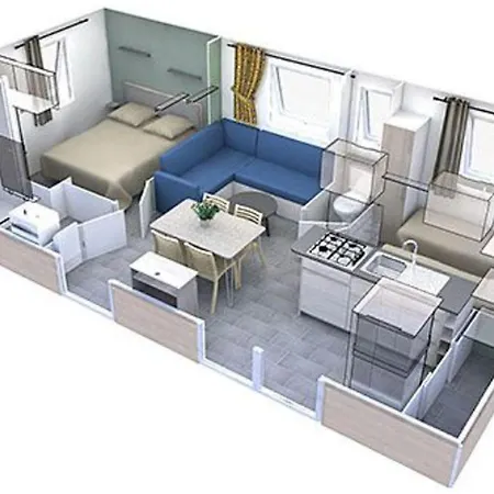 Mobil Confortable - 4 Pers. - Api-1-52-2163 Campingplatz *
