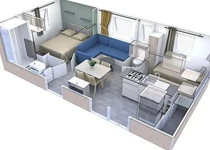 Mobil Confortable - 4 Pers. - Api-1-52-2163 Camping *